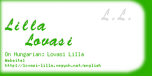 lilla lovasi business card